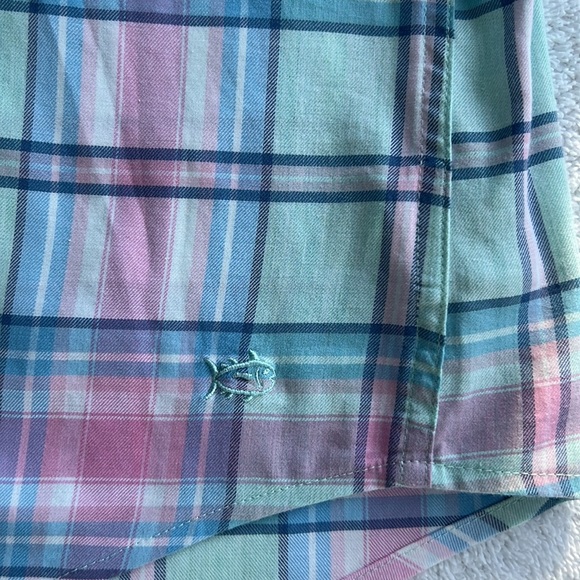 Southern Tide Plaid Shirt Size Small - Picture 4 of 6